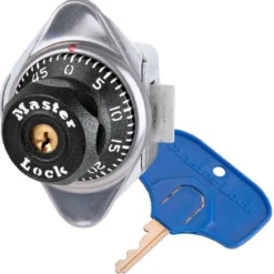 ADA Compliant Built-In Combination Lock for Single Point Horizontal Latch Lockers - Hinged on Left