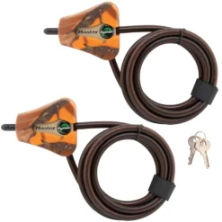 Adjustable Cable Lock, Mossy Oak Blaze Python Lock, 6 ft x 5/16 in - 2-Pack