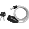 Black Keyed Cable Lock, Vinyl Coated Braided Steel, 5 ft x 5/16 in
