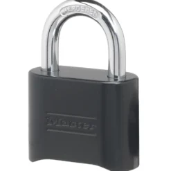 Black Solid Body Set Your Own Combination Lock, 2 in Wide