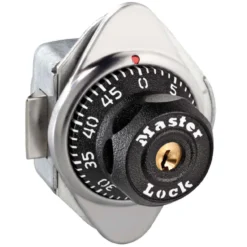 Built-In Combination Lock for Horizontal Latch Box Lockers - Hinged on Right