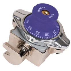 Built-In Combination Lock Lock with Purple Metal Dial for Single Point Wrap-Around-Latch™ Lockers - Hinged on Right