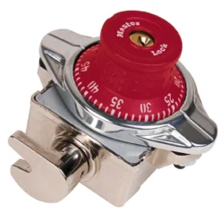 Built-In Combination Lock Lock with Red Metal Dial for Single Point Wrap-Around-Latch™ Lockers