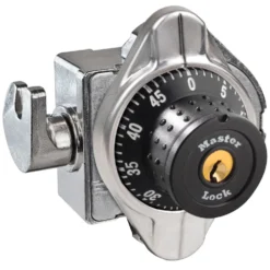 Built-In Combination Lock with Metal Dial for Single Point Wrap-Around-Latch™ Lockers - Hinged on Right
