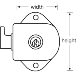 Built-In Keyed Lock For Single Point Wrap-Around-Latch™ Lockers