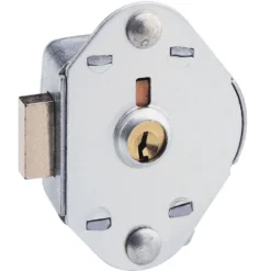 Built-In Manual Deadbolt Keyed Lock for Lift Handle, Single Point Horizontal Latch and Box Lockers