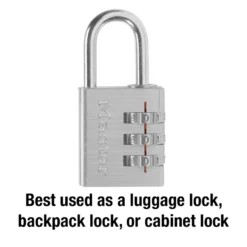 Compact Set Your Own Combination Lock, 1-3/16 in Wide