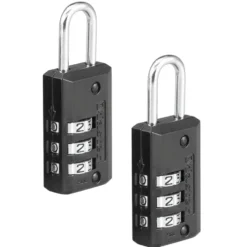 Compact Set Your Own Combination Lock, 13/16 in Wide - 2-Pack