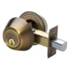 Double Cylinder Deadbolt; Antique Brass, KW1