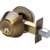 Double Cylinder Deadbolt; Antique Brass