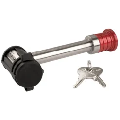 Extended Length Stainless Steel Receiver Hitch Lock, Fits 5/8 in Receivers