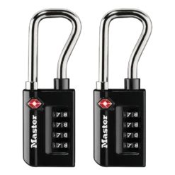Extended Reach Set Your Own Combination TSA Lock, 1-5/16 in Wide - 2-Pack