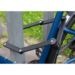 2-3/4ft (84cm) Folding Bike Lock with 3.5mm Diameter Hardened Steel Links