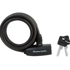 6ft (1.8m) Long x 5/16in (8mm) Diameter Keyed Cable Lock