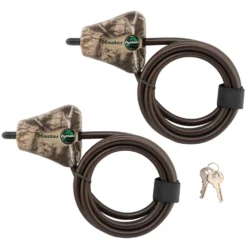 6ft (1.8m) Long x 5/16in (8mm) Diameter Python™ Adjustable Locking Cable 2-pk; Mossy Oak® Country DNA™ Camouflage