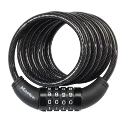 6ft (1.8m) Long x 5/16in (8mm) Diameter Set Your Own Combination Cable Lock