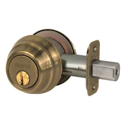 Grade 1 Double Cylinder Deadbolt; Antique Brass, KW1
