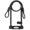 6in (15cm) Wide Hardened Steel U-Lock with 11in (28cm) Shackle Clearance; 4ft (1.2m) x 3/8in (10mm) Looped-End Cable