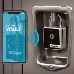 Indoor Bluetooth® Padlock with 9/32 Inch Boron Alloy Shackle