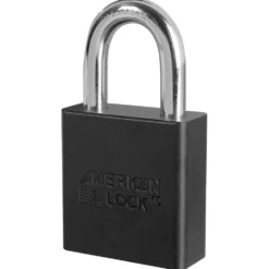 1-3/4in (44mm) Black Solid Aluminum BumpStop® Rekeyable Pin Tumbler Padlock