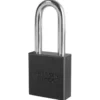 1-3/4in (44mm) Black Solid Aluminum BumpStop® Rekeyable Pin Tumbler Padlock with 2in (51mm) Shackle