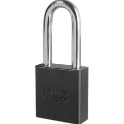 1-3/4in (44mm) Black Solid Aluminum BumpStop® Rekeyable Pin Tumbler Padlock with 2in (51mm) Shackle