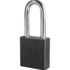 1-3/4in (44mm) Black Solid Aluminum BumpStop® Rekeyable 6-Pin Tumbler Padlock with 2in (51mm) Shackle