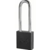1-3/4in (44mm) Black Solid Aluminum BumpStop® Rekeyable 6-Pin Tumbler Padlock with 3in (76mm) Shackle