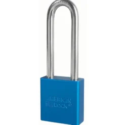1-3/4in (44mm) Blue Solid Aluminum BumpStop® Rekeyable 6-Pin Tumbler Padlock with 3in (76mm) Shackle
