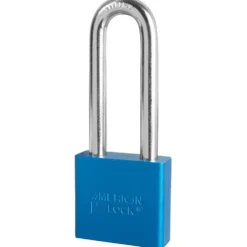 2in (51mm) Blue Solid Aluminum BumpStop® Rekeyable 6-Pin Tumbler Padlock with 3in (76mm) Shackle