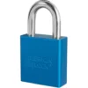 1-3/4in (44mm) Blue Solid Aluminum Rekeyable 6-Pin Tumbler Padlock