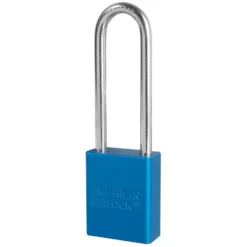 1-1/2in (38mm) Blue Solid Aluminum Small Format Interchangeable Core Padlock with 3in (76mm) Shackle