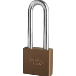 2in (51mm) Brown Solid Aluminum BumpStop® Rekeyable 6-Pin Tumbler Padlock with 3in (76mm) Shackle