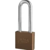 2in (51mm) Brown Solid Aluminum Rekeyable Pin Tumbler Padlock with 3in (76mm) Shackle