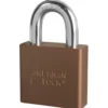 2in (51mm) Brown Solid Aluminum Rekeyable 6-Pin Tumbler Padlock