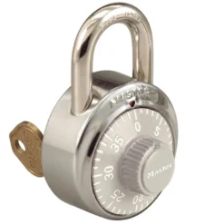 1-7/8in (48mm) General Security Combination Padlock with Key Control Feature and Gray Colored Dial