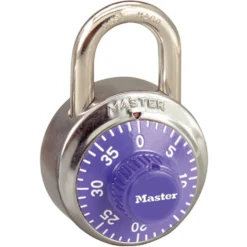 1-7/8in (48mm) General Security Combination Padlock with Purple Colored Dial