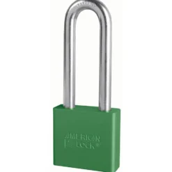 2in (51mm) Green Solid Aluminum BumpStop® Rekeyable Pin Tumbler Padlock with 3in (76mm) Shackle, Keyed Alike