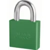 2in (51mm) Green Solid Aluminum BumpStop® Rekeyable 6-Pin Tumbler Padlock, Keyed Alike