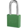 2in (51mm) Green Solid Aluminum BumpStop® Rekeyable 6-Pin Tumbler Padlock with 2in (51mm) Shackle, Keyed Alike