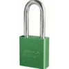1-3/4in (44mm) Green Solid Aluminum BumpStop® Rekeyable 6-Pin Tumbler Padlock with 2in (51mm) Shackle