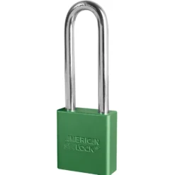 1-3/4in (44mm) Green Solid Aluminum Rekeyable Pin Tumbler Padlock with 3in (76mm) Shackle