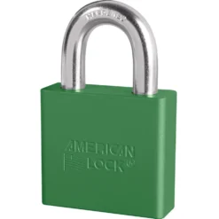 2in (51mm) Green Solid Aluminum Rekeyable Pin Tumbler Padlock, Keyed Alike
