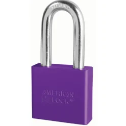 2in (51mm) Purple Solid Aluminum Rekeyable Pin Tumbler Padlock with 2in (51mm) Shackle, Keyed Alike