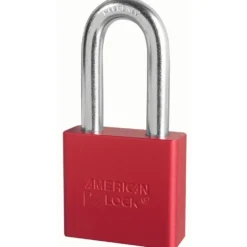 2in (51mm) Red Solid Aluminum Rekeyable 6-Pin Tumbler Padlock with 2in (51mm) Shackle, Keyed Alike