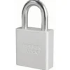 1-3/4in (44mm) Silver Solid Aluminum BumpStop® Rekeyable Pin Tumbler Padlock, Keyed Alike
