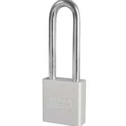 1-3/4in (44mm) Silver Solid Aluminum BumpStop® Rekeyable 6-Pin Tumbler Padlock with 3in (76mm) Shackle, Keyed Alike