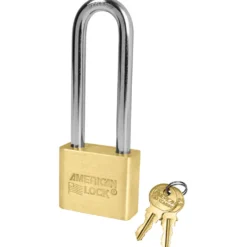 1-3/4in (44mm) Solid Brass Blade Tumbler Padlock with 3in (76mm) Shackle