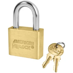 1-3/4in (44mm) Solid Brass Blade Tumbler Padlock