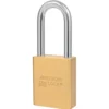 1-3/4in (44mm) Solid Brass Door Key Compatible Padlock with 2in (51mm) Shackle, Yale 8